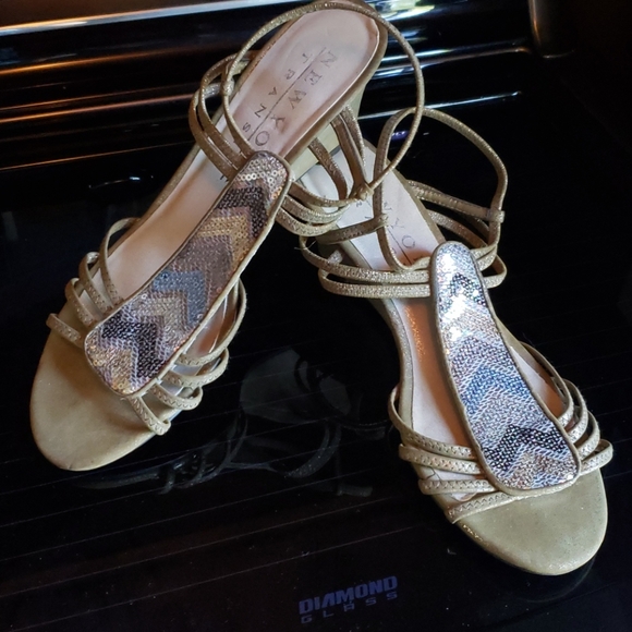 Sequin Strappy Sandals - Picture 3 of 7